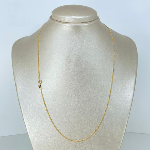 Cadena ● Cubana Oro amarillo 18k 1,3 Gr / 1,2 mm / 50 Cm