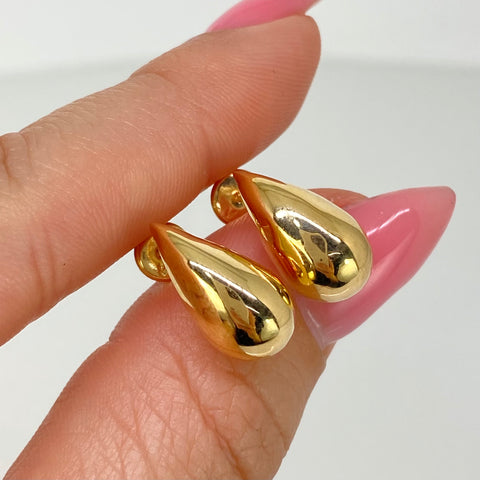 Topos Gotas Oro amarillo 18k 1,9 Gr / 8 mm *