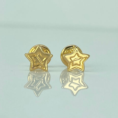 Topos Estrella Oro amarillo 18k 0,55 Gr / 6,3 mm