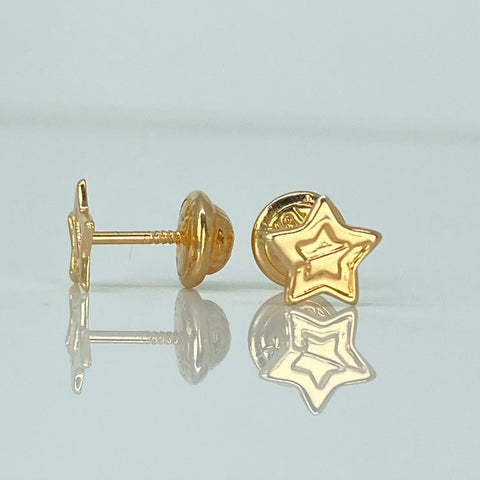 Topos Estrella Oro amarillo 18k 0,55 Gr / 6,3 mm