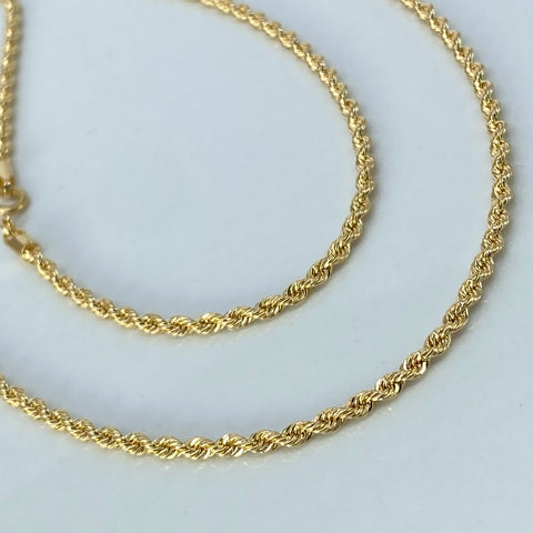 Cadena ● Lazo Oro amarillo 18k +1 / 3,59 Gr / 2,2 mm / 45 Cm *