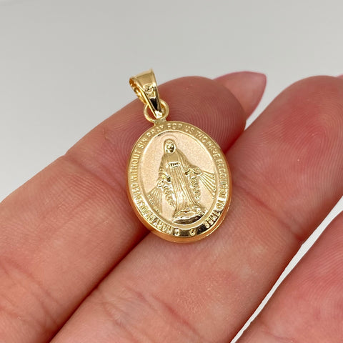 Dije Virgen Milagrosa Oro amarillo 18k 1,05 Gr / 2,4 Cm *