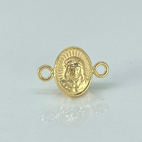 Herraje Rostro Jesus Oro amarillo 18k 0,42 Gr / 1,3 Cm *