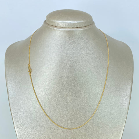Cadena ● China Oro amarillo 18k 1,52 Gr / 1 mm / 45 Cm *