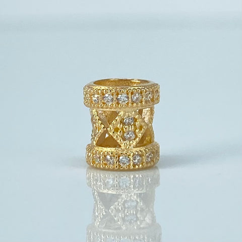 Herraje Cilindro Circones Blancos Oro amarillo 1,05 Gr / 0,7 Cm *