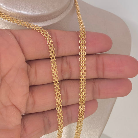 Cadena ● China Oro amarillo 18k 8 Gr / 4,8 mm / 50 Cm *