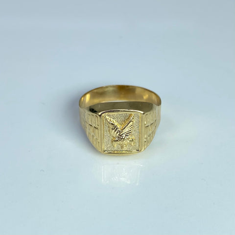 Anillo Aguila Oro amarillo 18k / Talla 9 1/4 / 3,48 Gr *