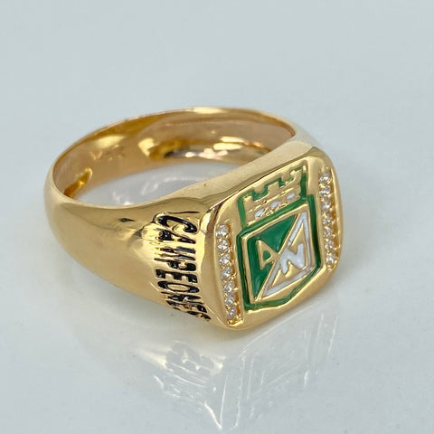 Anillo Equipo De Futbol Oro amarillo 18k / Talla 10 1/4 / 5,9 Gr *