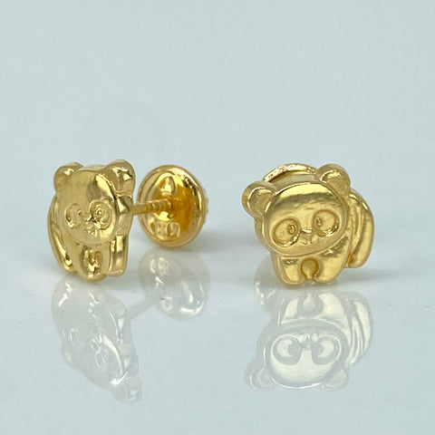 Topos Oso Panda Oro amarillo 18k 0,78 Gr / 7 mm