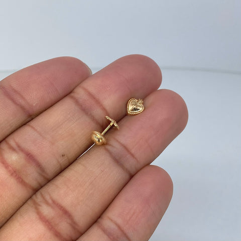Topos Corazon Cruz Oro amarillo 0,65 Gr / 6 mm *