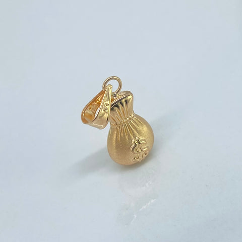 Herraje Bolsa Dinero Oro amarillo 0,71 Gr / 2,3 Cm *