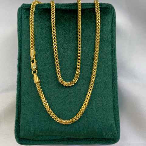Cadena Italy Franco Oro amarillo 18k +1 / 6,95 Gr / 2,5 mm / 50 Cm *