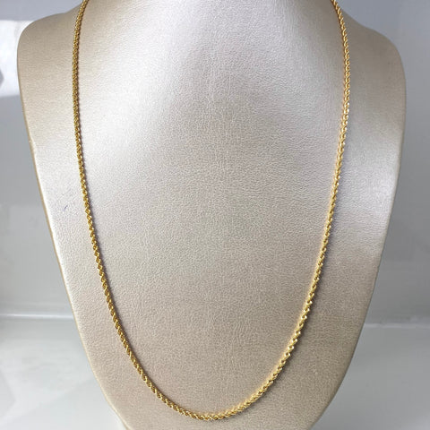 Cadena Italy Lazo Oro amarillo 18k +1 / 3,58 Gr / 2 mm / 60 Cm *