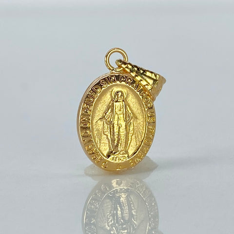 Dije Virgen Milagrosa Oro amarillo 0,6 Gr / 2 Cm †