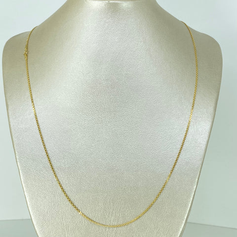 Cadena ● China Oro amarillo 18k 3,17 Gr / 1,4 mm / 60 Cm *