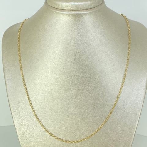 Cadena ● Aro Seguido Oro amarillo 18k 2,7 Gr / 2,2 mm / 60 Cm *