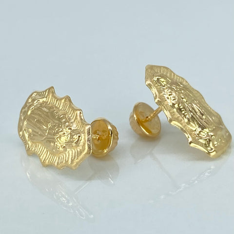 Topos Silueta Virgen Guadalupe Oro amarillo 18k 1,42 Gr / 10 mm *