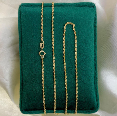Cadena Italy Mini Lazo Oro amarillo 18k +1 / 0,8 Gr / 1 mm / 40 Cm