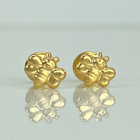 Topos Abeja Oro amarillo 18k 0,61 Gr / 6 mm  *