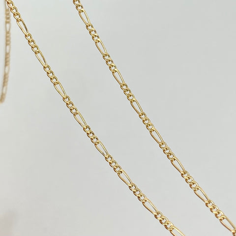 Cadena ● Tres Por Uno 3x1 Oro amarillo 18k 1,4 Gr / 1,3 mm / 60 Cm
