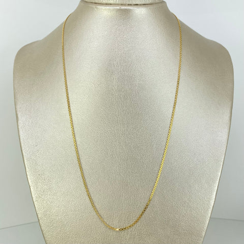 Cadena ● China Oro amarillo 18k 2,55 Gr / 1,5 mm / 50 Cm *