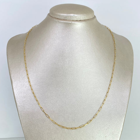 Cadena Cajón Oro amarillo 18k 4,02 Gr / 2,2 mm / 50 Cm †