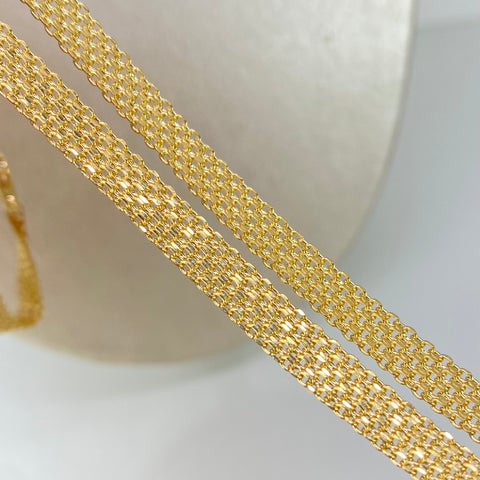 Cadena ● China Oro amarillo 18k 9,35 Gr / 5,6 mm / 60 Cm