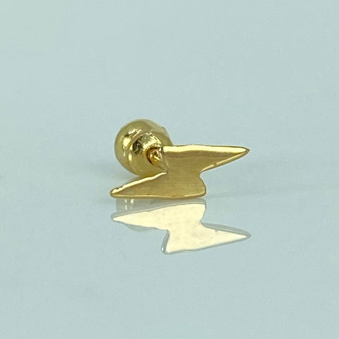 Piercing Rayo / Oro amarillo 18k ( Joyas ) / 0,25 Gr / 3mm / (Oreja) †