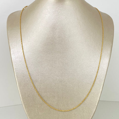 Cadena ● Lazo Oro amarillo 18k +1 / 1,8 Gr / 1,4 mm / 60 Cm *