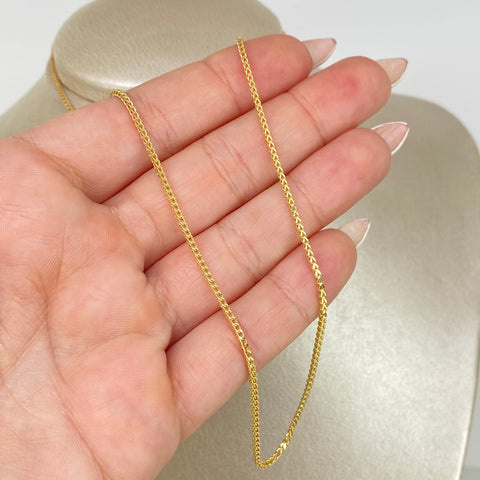 Cadena ● Franco Oro amarillo 18k +2 / 2,73 Gr / 1,4 mm / 45 Cm