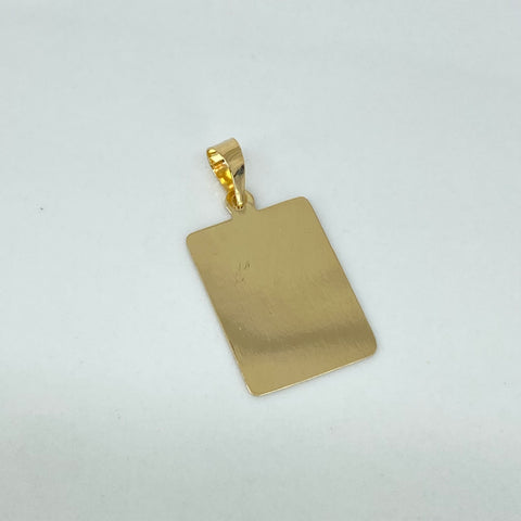 Dije Placa Rectangular Oro amarillo 18k 1,20 Gr / 2,8 Cm *