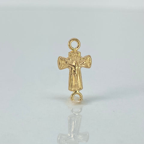 Herraje Cruz Cristo Oro amarillo 18k 0,4 Gr / 1,6 Cm