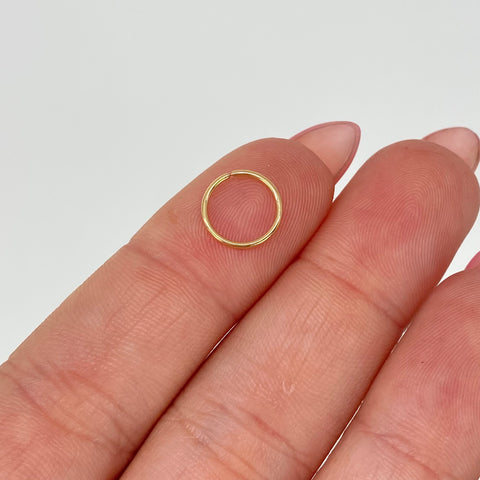 Piercing Aro / Oro Amarillo 18k (Joya) / 0,2gr / 1cm / (Oreja) †