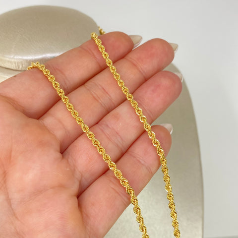 Cadena ● Lazo Oro amarillo 18k +1 / 4,5 Gr / 2,7 mm / 45 Cm *