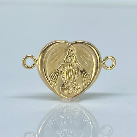 Herraje Virgen Milagrosa Oro amarillo 0,87 Gr / 2,2 Cm †
