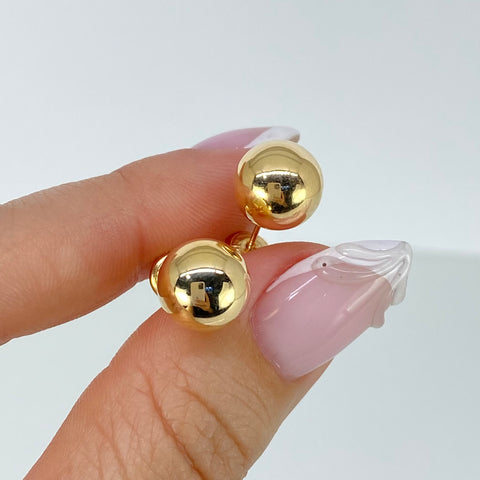 Topos Bolas Lisas Oro amarillo 18k 1,3 Gr / 10 mm