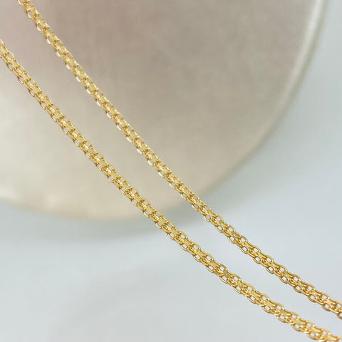 Cadena ● China Oro amarillo 18k 3,25 Gr / 1,4 mm / 60 Cm †
