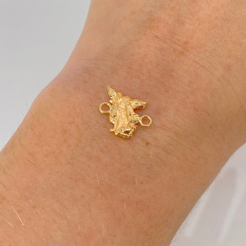 Herraje Silueta San Miguel Arcangel Oro amarillo 0,6 Gr / 1,4 Cm †