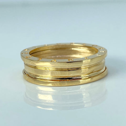 Anillo BV Oro amarillo / Talla 9 3/4 / 8,35 Gr *