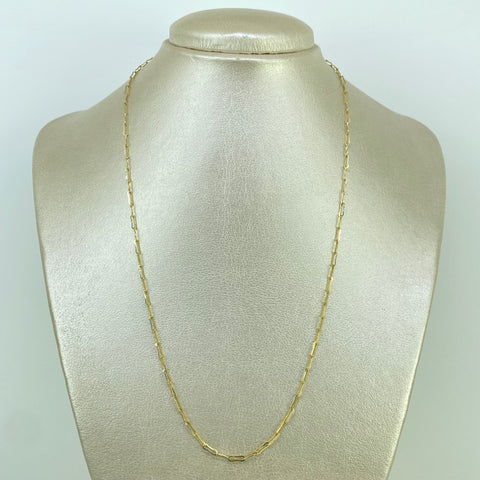 Cadena ● Cajon Oro amarillo 18k 2,78 Gr / 2 mm / 50 Cm †