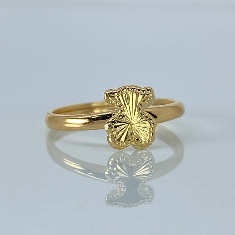 Anillo Oso TS Diamantado Oro amarillo / Talla 7 / 1,1 Gr †