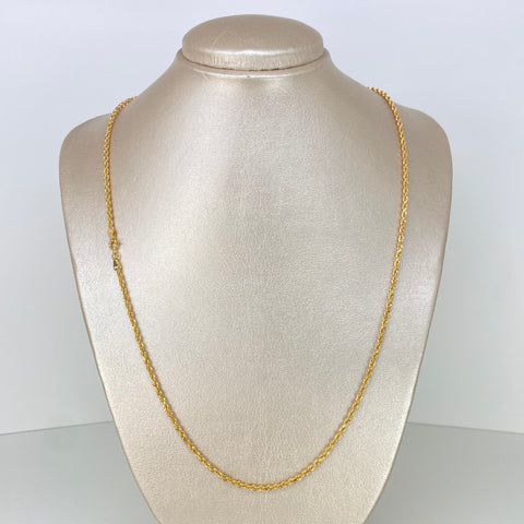 Cadena ● Lazo Oro amarillo 18k +1 / 4,1 Gr / 2,5 mm / 60 Cm