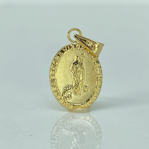 Dije Virgen Santa Maria Oro amarillo 18k 0,9 Gr / 2,5 Cm *
