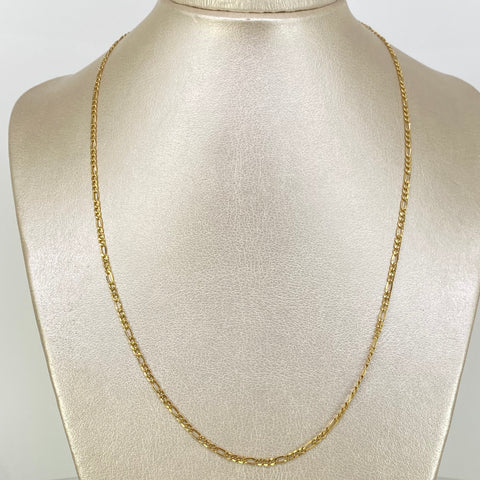 Cadena ● Tres Por Uno 3x1 Oro amarillo 18k 3,19 Gr / 2,3 mm / 50 Cm