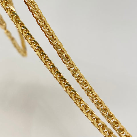Cadena ● Franco Oro amarillo 18k +2 / 11,52 Gr / 3 mm / 70 Cm *