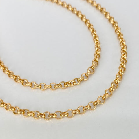 Cadena ● Aro Seguido Oro amarillo 18k 7,9 Gr / 3,6 mm / 60 Cm