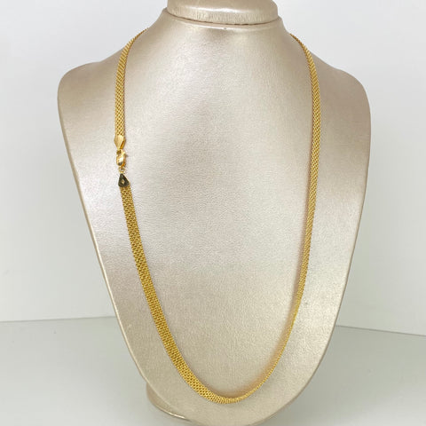Cadena ● China Oro amarillo 18k +1 / 9,32 Gr / 5,6 mm / 60 Cm *