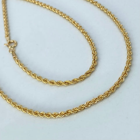Cadena ● Lazo Oro amarillo 18k +1 / 2,63 Gr / 2,2 mm / 45 Cm *
