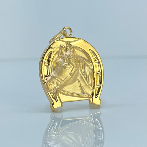Dije Herradura Caballo Oro amarillo 18k 4,33 Gr / 4 Cm *