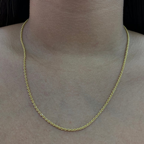 Cadena Italy Lazo Oro amarillo 18k +1 / 2,03 Gr / 2 mm / 50 Cm *